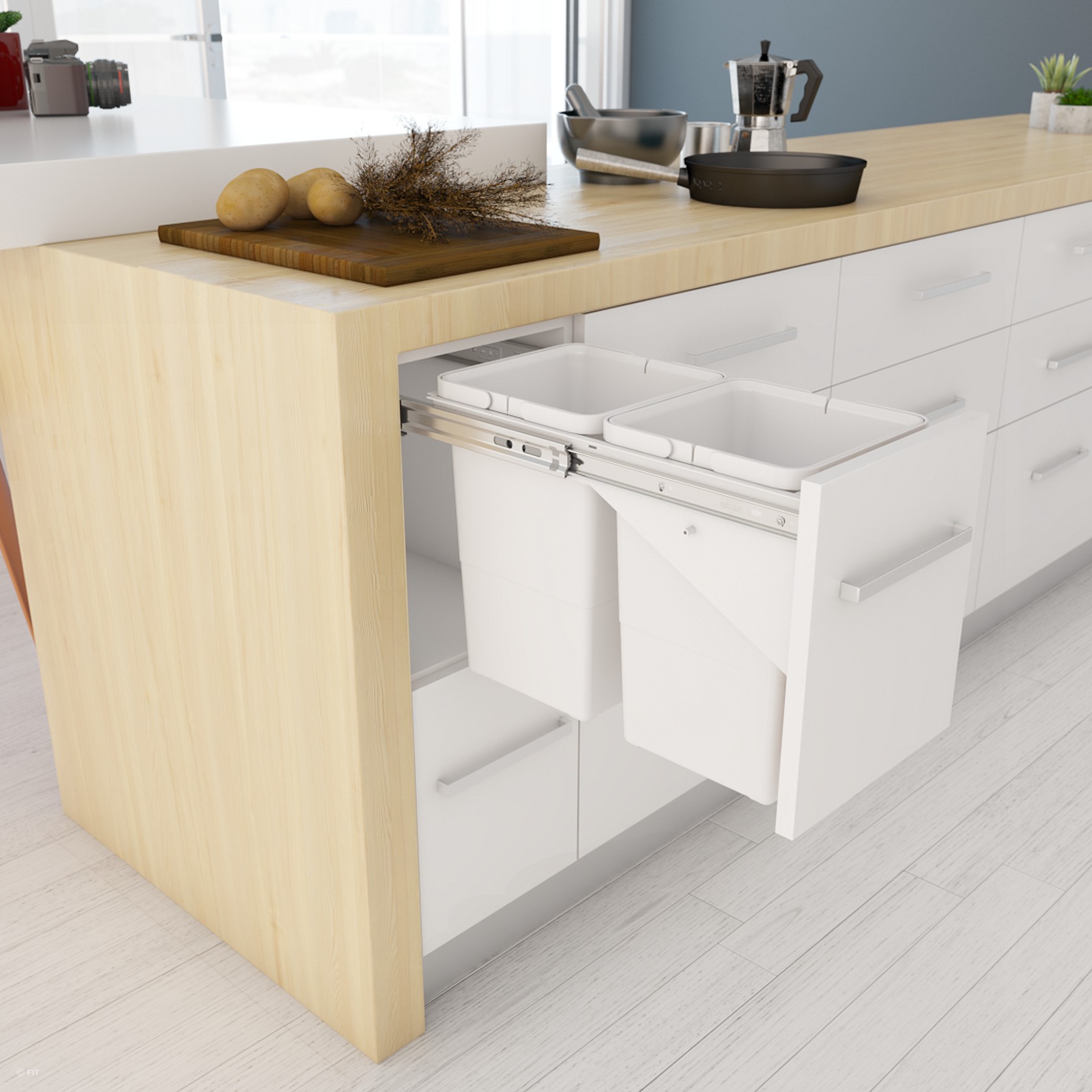 Tanova Simplex Pull Out Kitchen Bin gallery detail image
