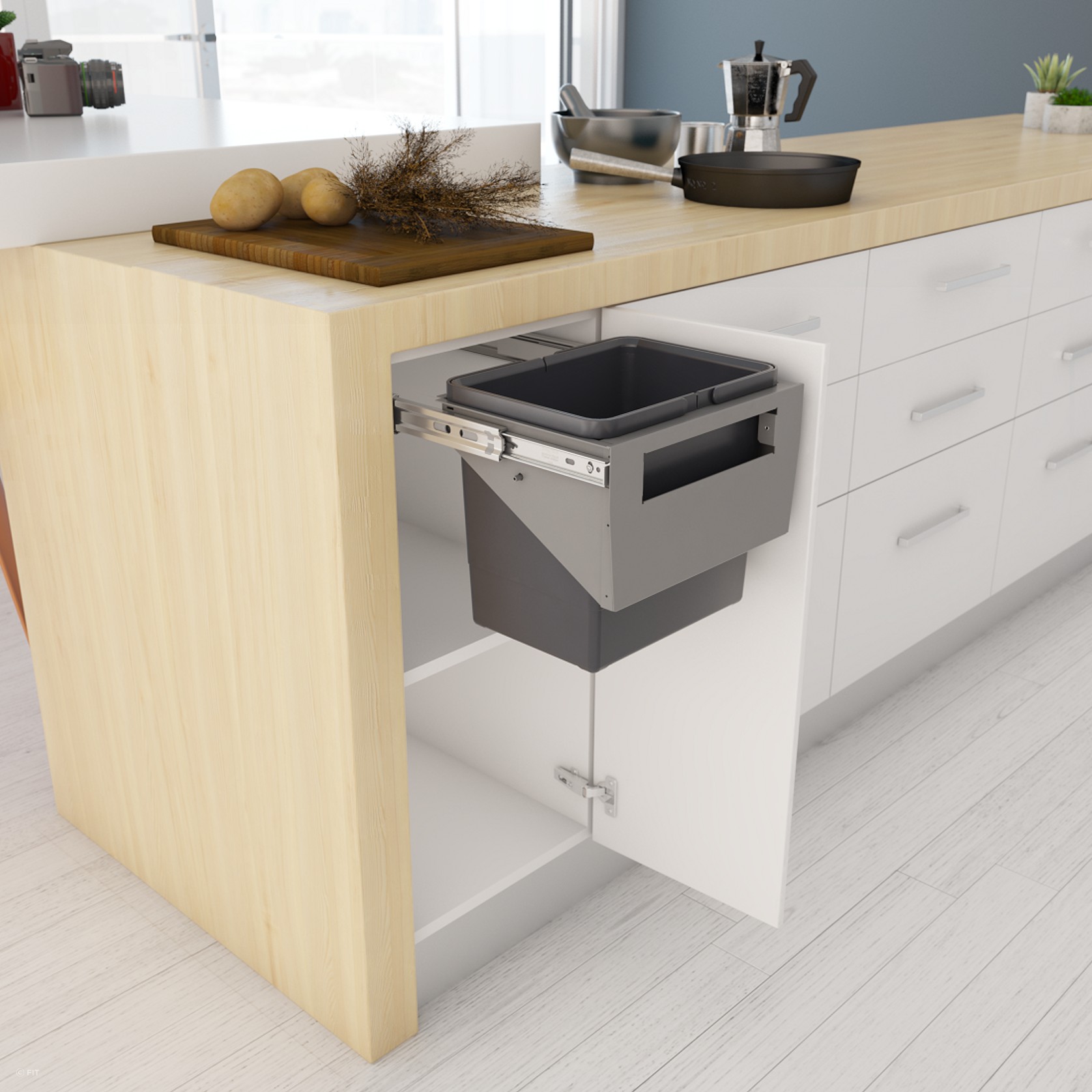 Tanova Simplex Pull Out Kitchen Bin gallery detail image