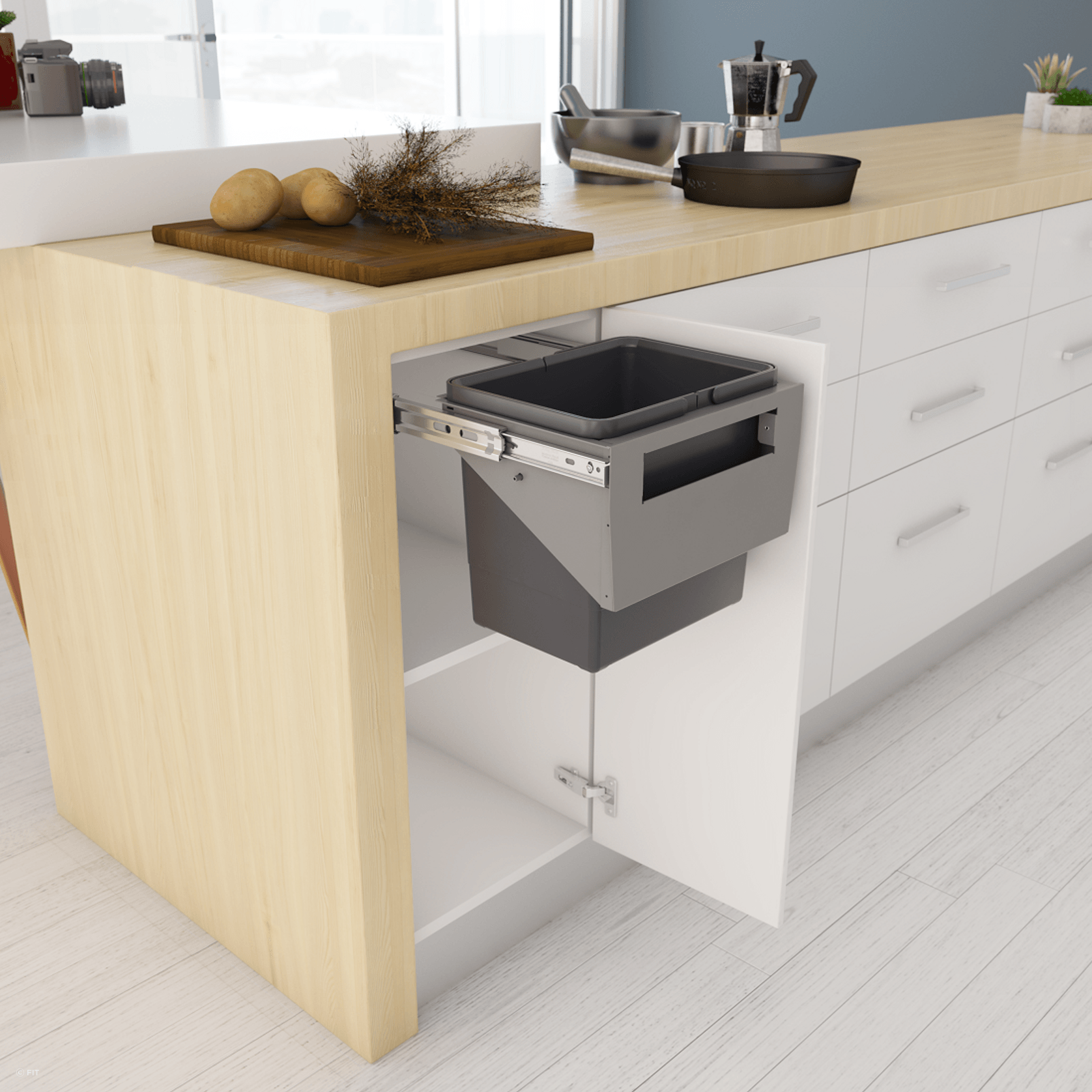 Tanova Simplex Pull Out Kitchen Bin gallery detail image