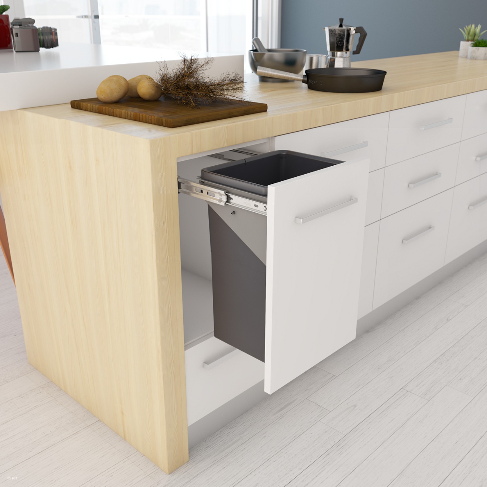 Tanova Simplex Pull Out Kitchen Bin gallery detail image
