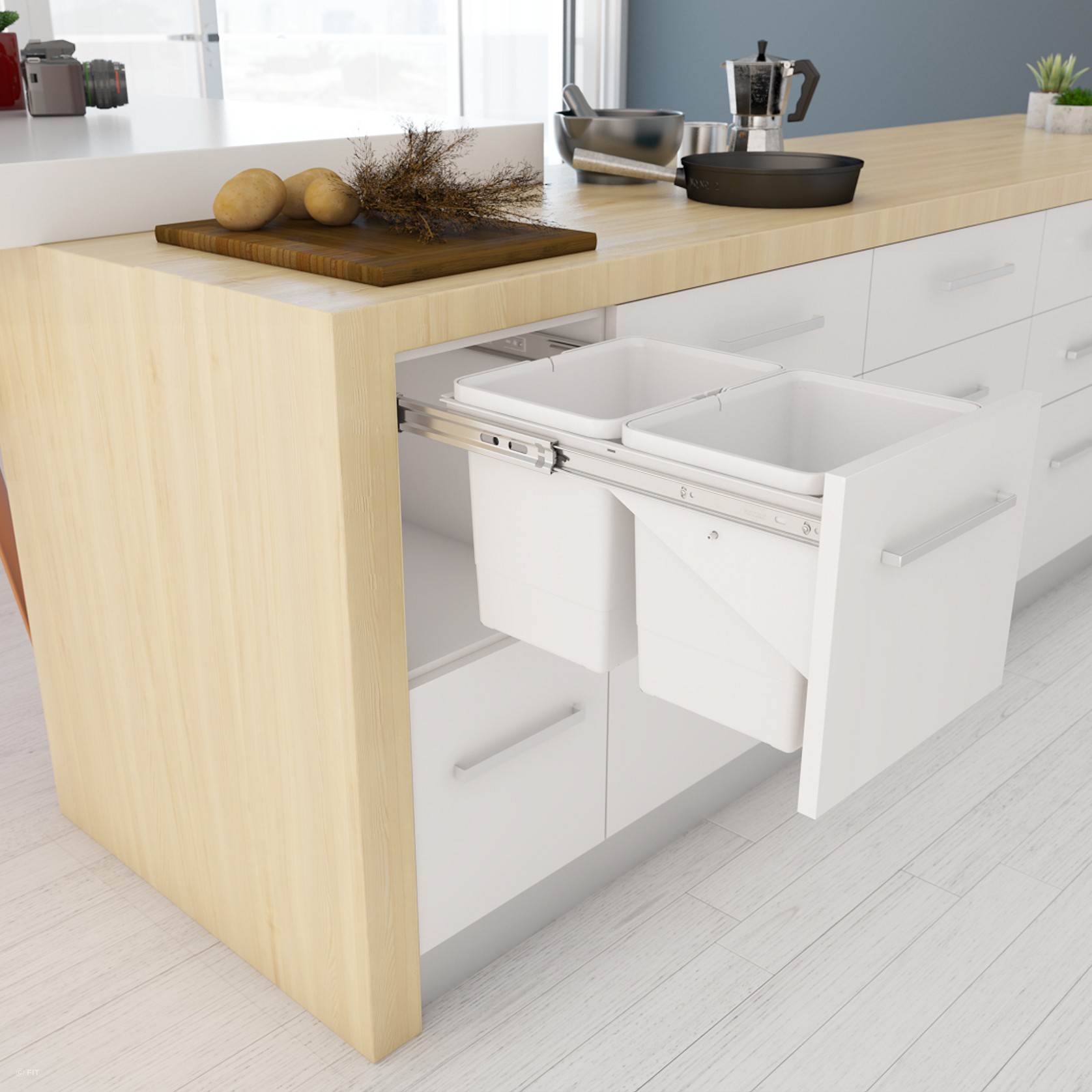 Tanova Simplex Pull Out Kitchen Bin gallery detail image