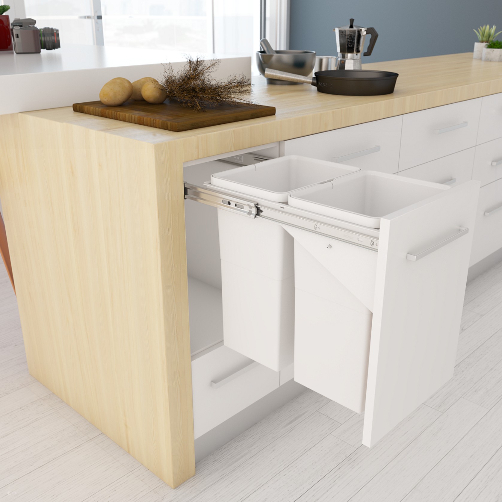 Tanova Simplex Pull Out Kitchen Bin gallery detail image