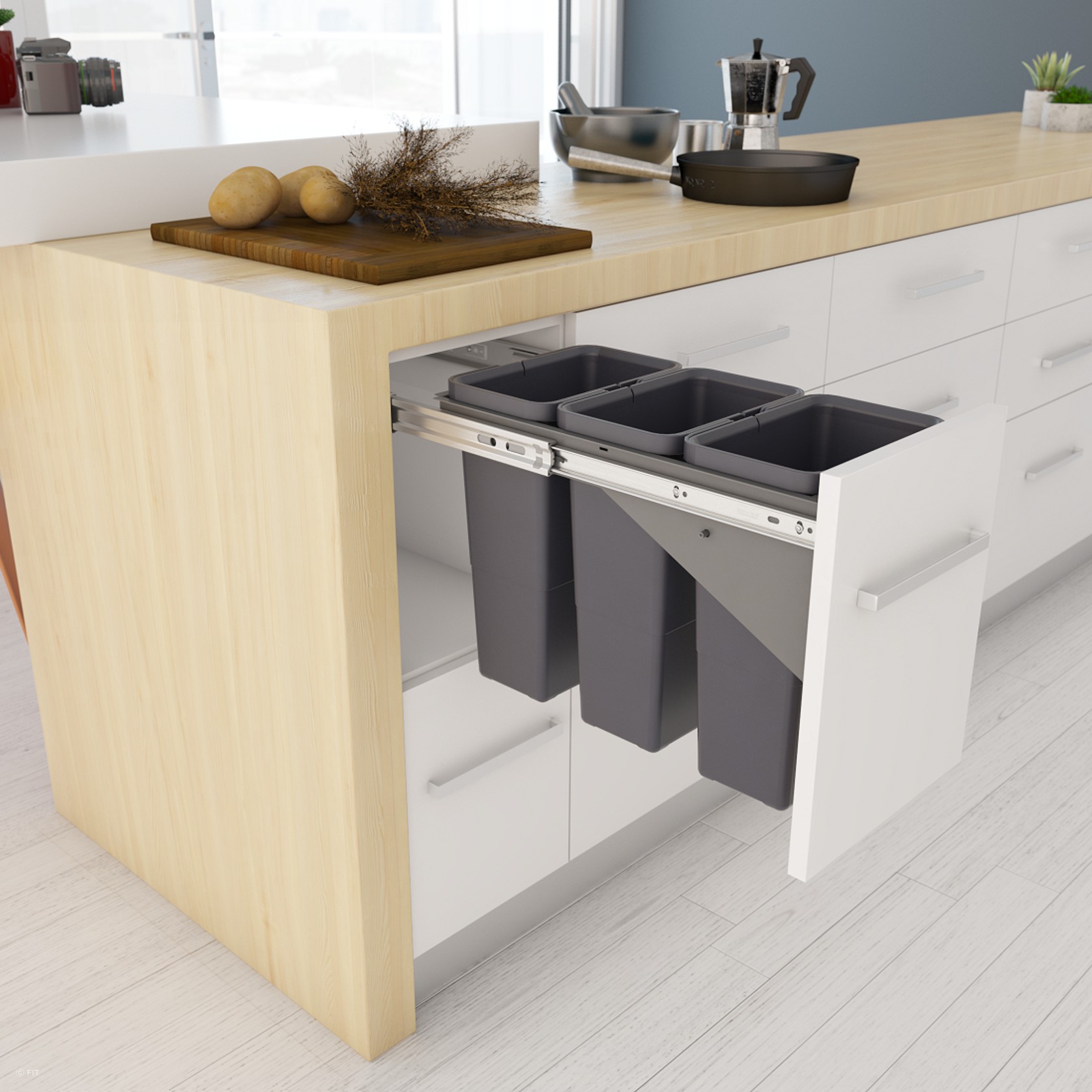 Tanova Simplex Pull Out Kitchen Bin gallery detail image