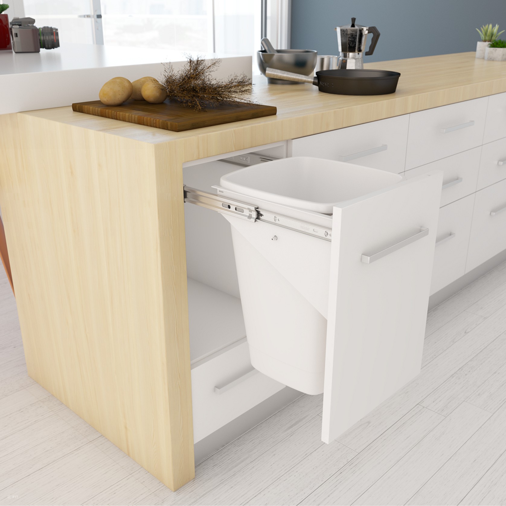 Tanova Simplex Pull Out Kitchen Bin gallery detail image