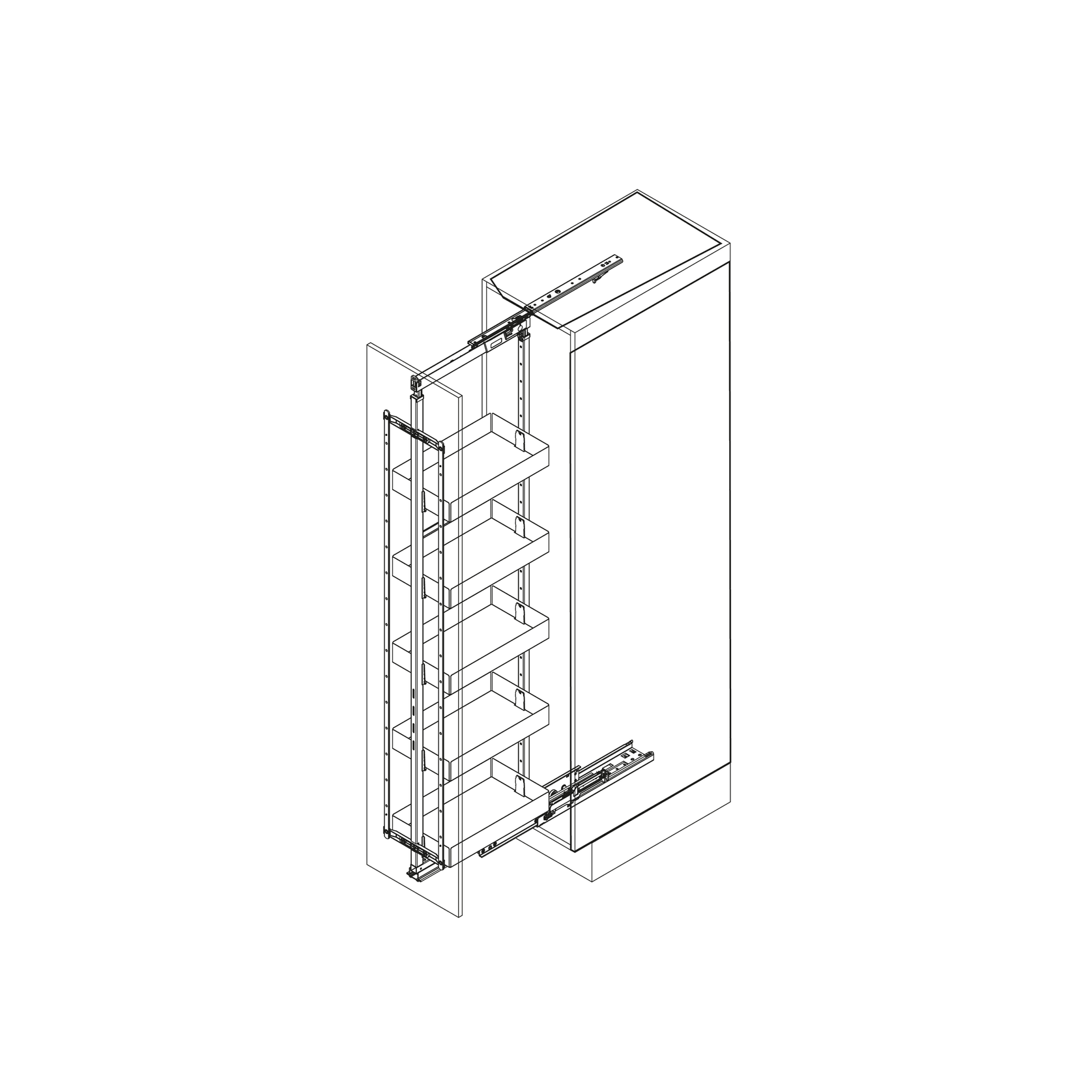 Essentio® by Vauth-Sagel: VS TAL Larder Pull Out Pantry gallery detail image