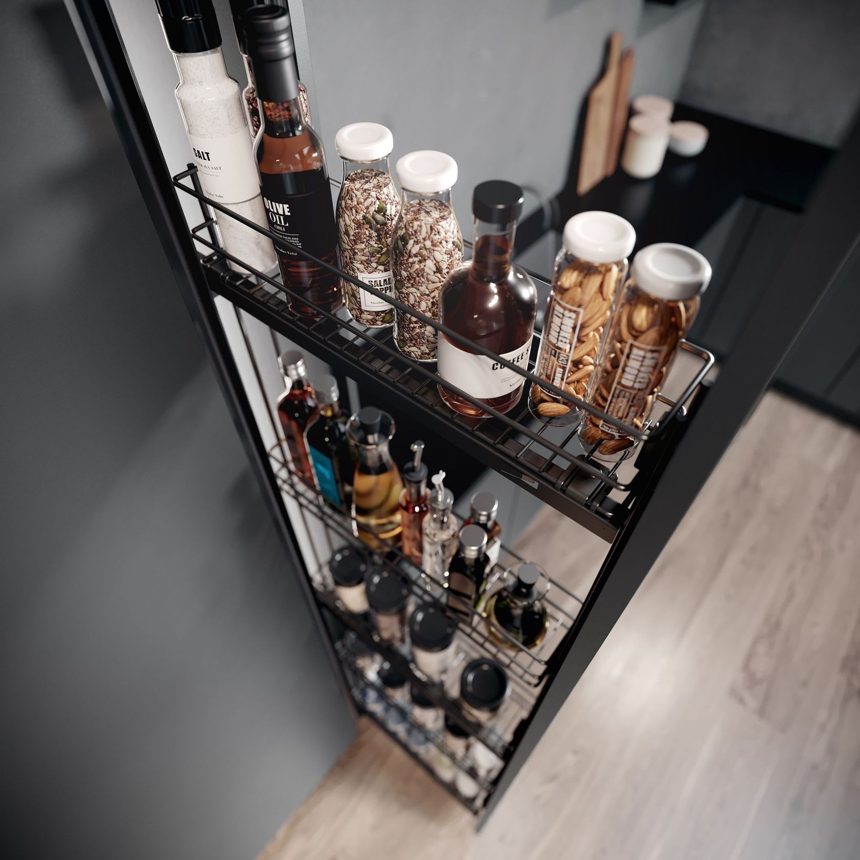 Wiro by Vauth-Sagel: Tall Narrow Storage Pull Outs gallery detail image
