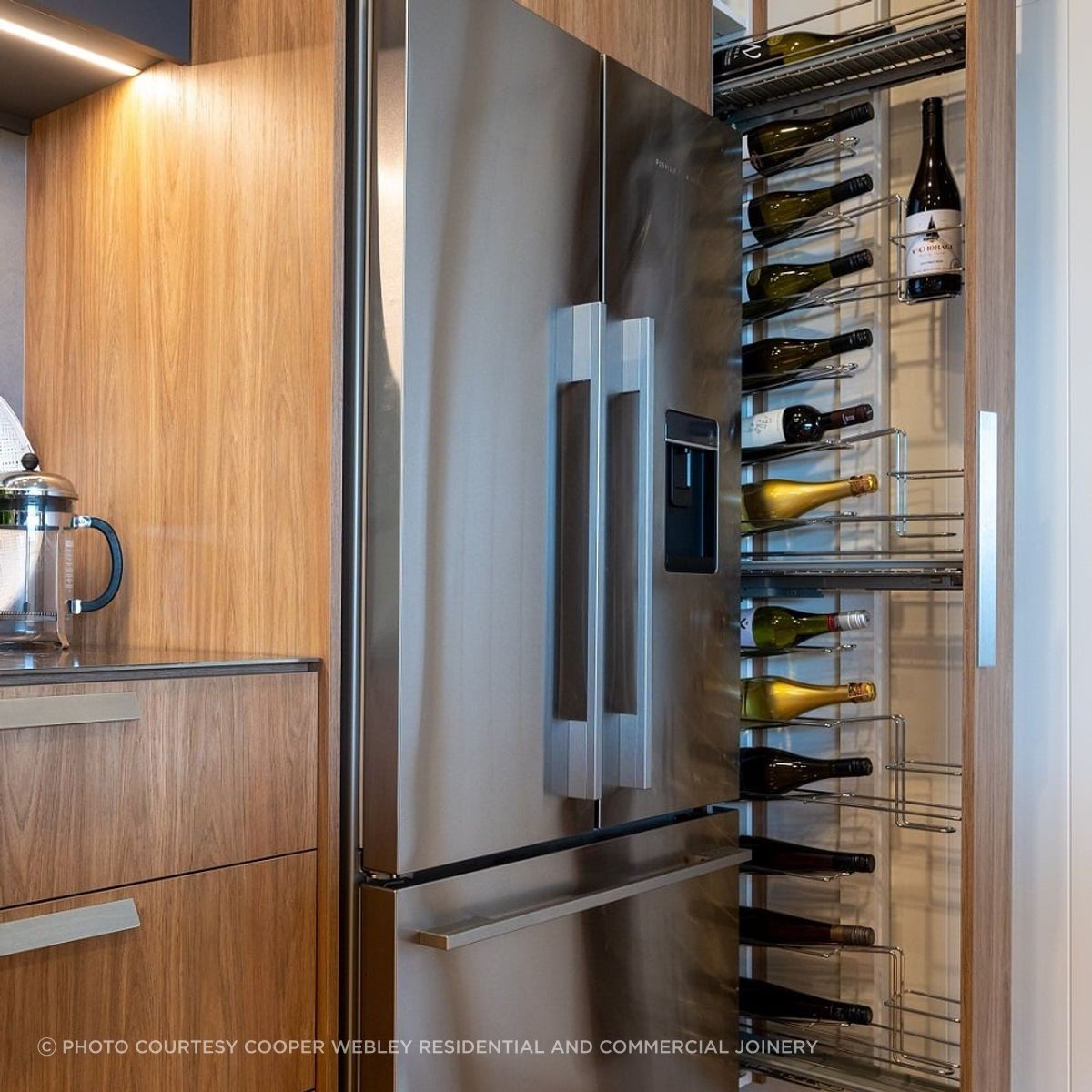 VS TAL WIRO Bottle 15 Tall Wine Pull Out Storage ArchiPro NZ