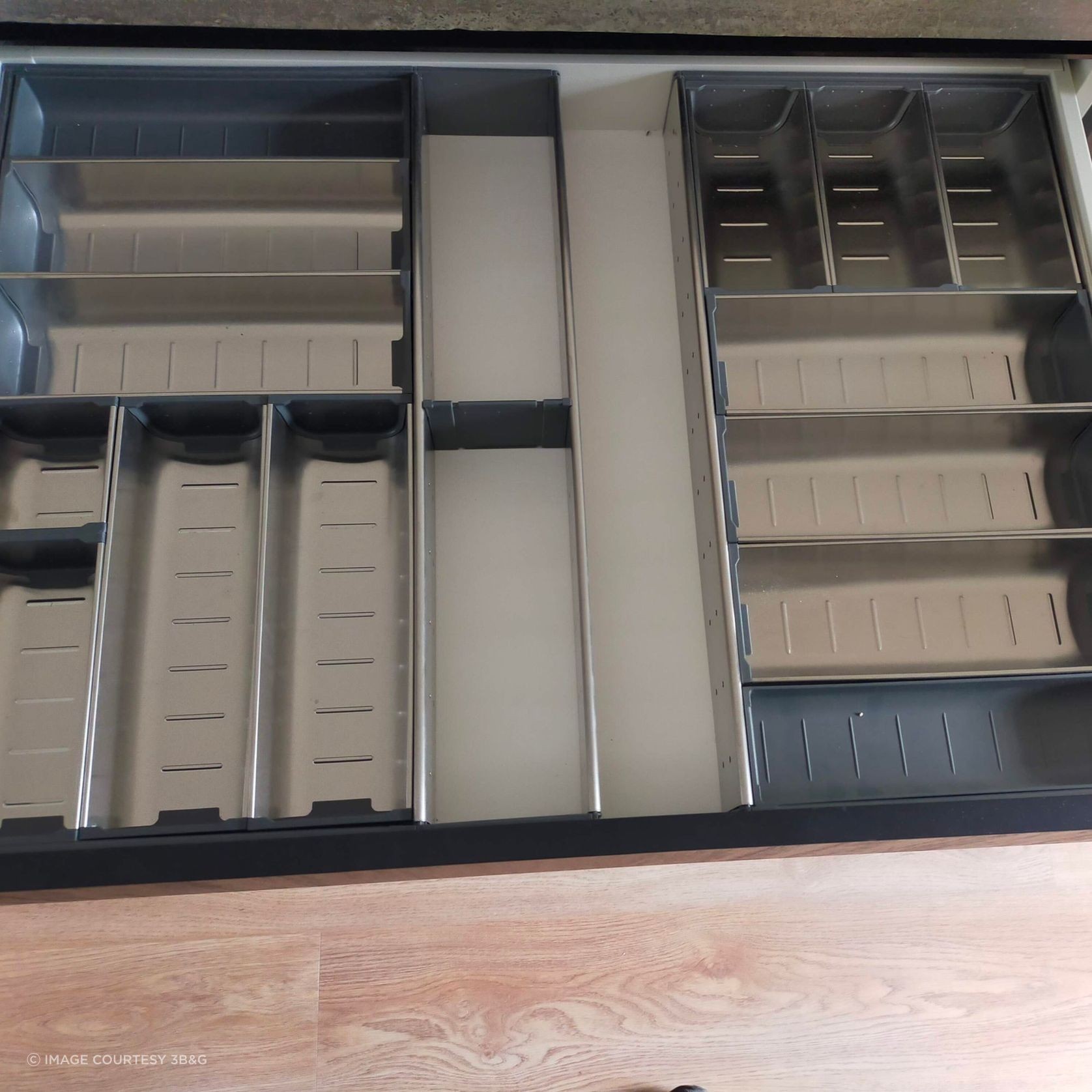 Inoxa Stainless Steel Drawer Organising System gallery detail image