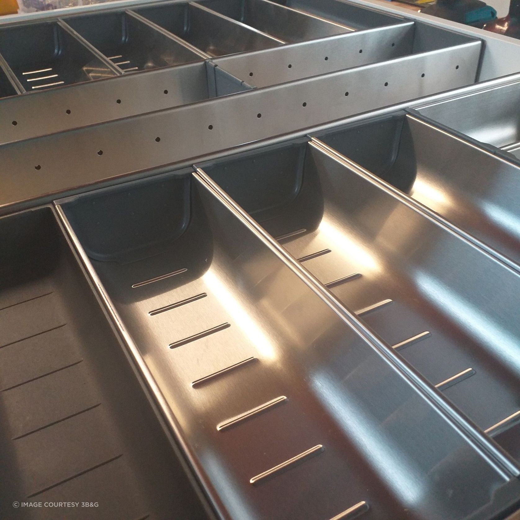 Inoxa Stainless Steel Drawer Organising System gallery detail image
