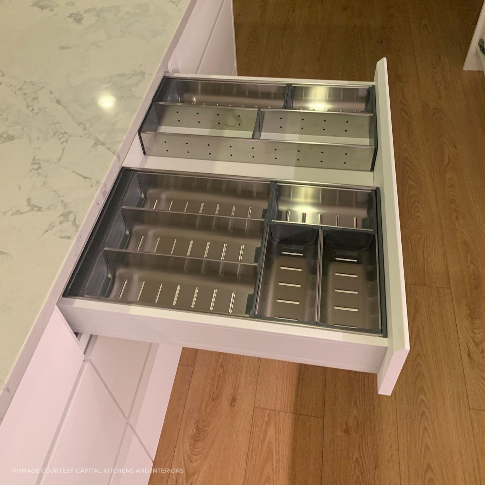 Inoxa Stainless Steel Drawer Organising System gallery detail image