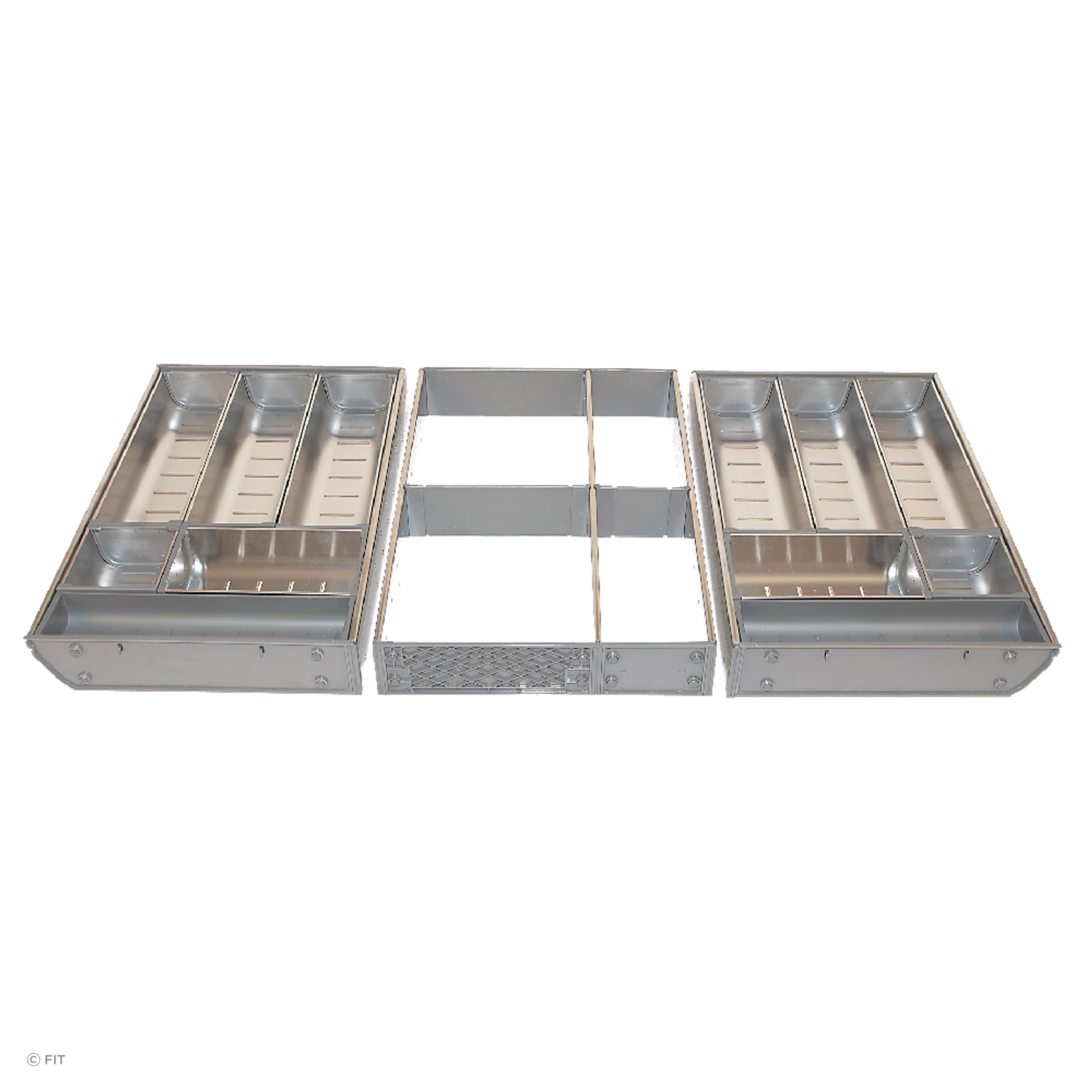 Inoxa Stainless Steel Drawer Organising System gallery detail image