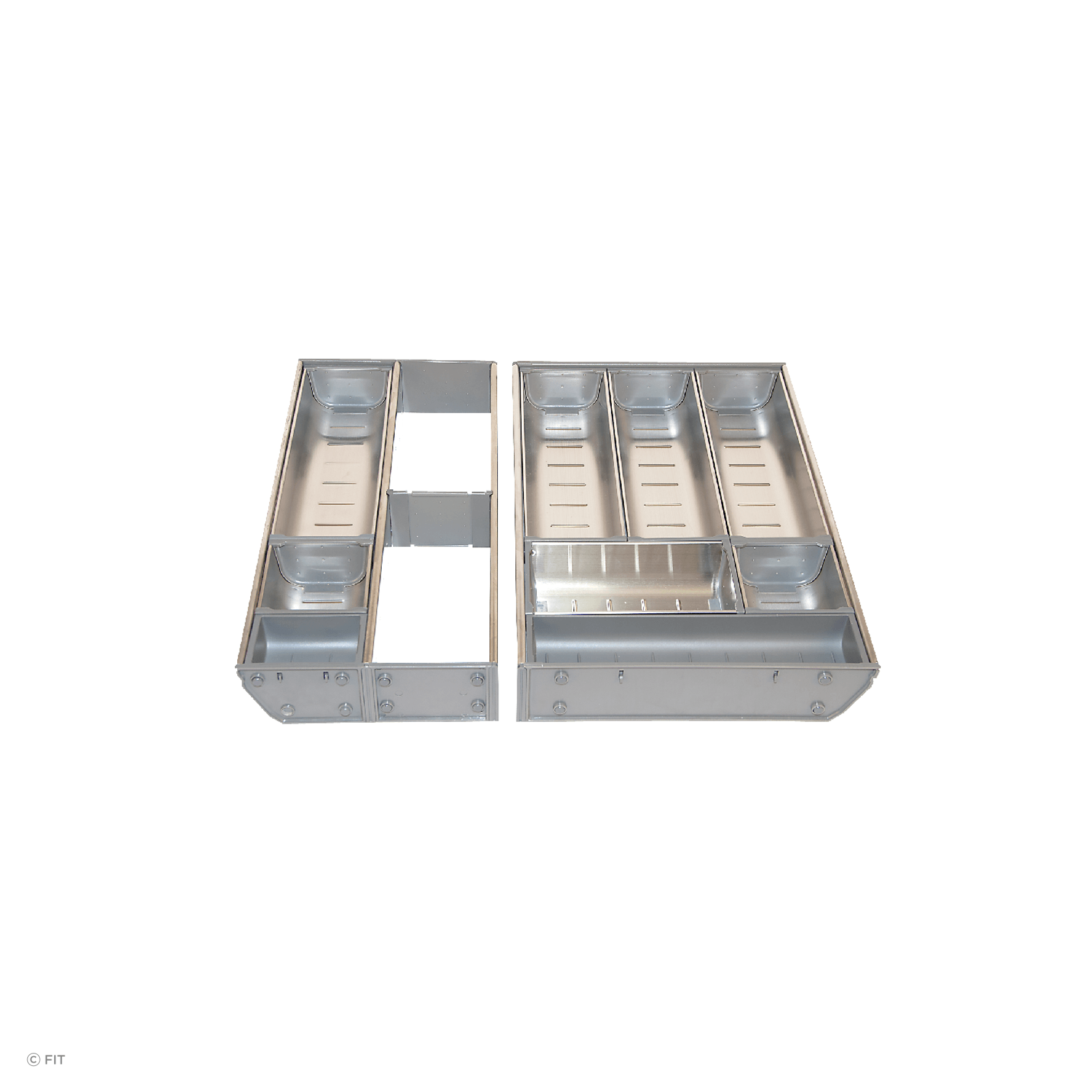 Inoxa Stainless Steel Drawer Organising System gallery detail image