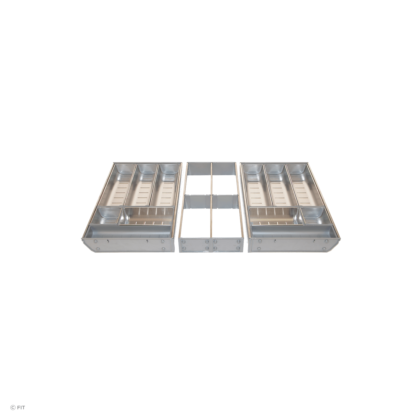 Inoxa Stainless Steel Drawer Organising System gallery detail image
