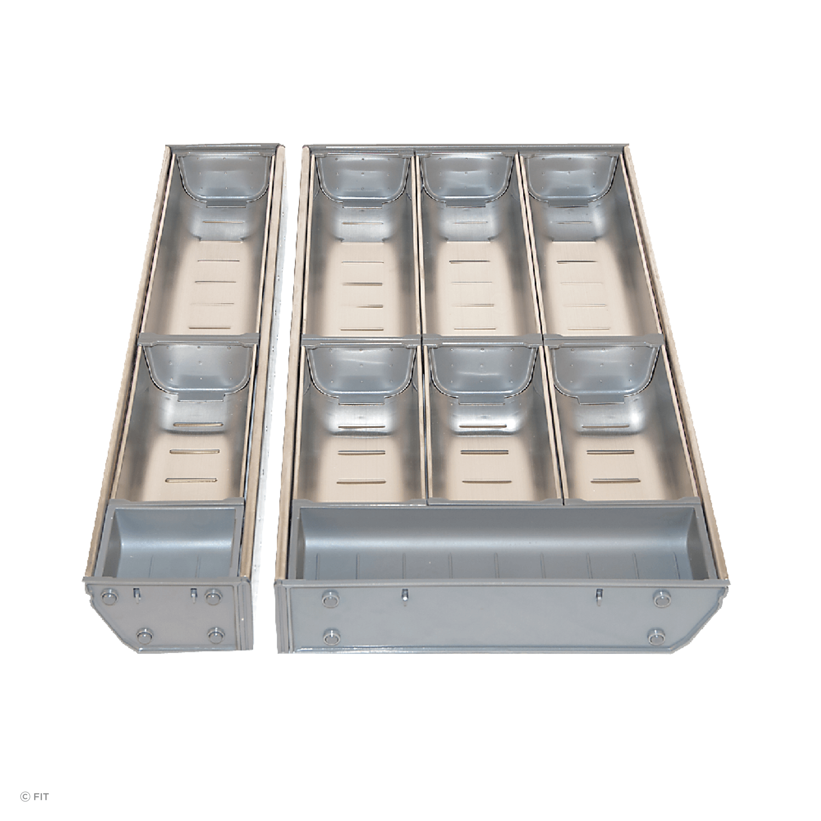Inoxa Stainless Steel Drawer Organising System gallery detail image