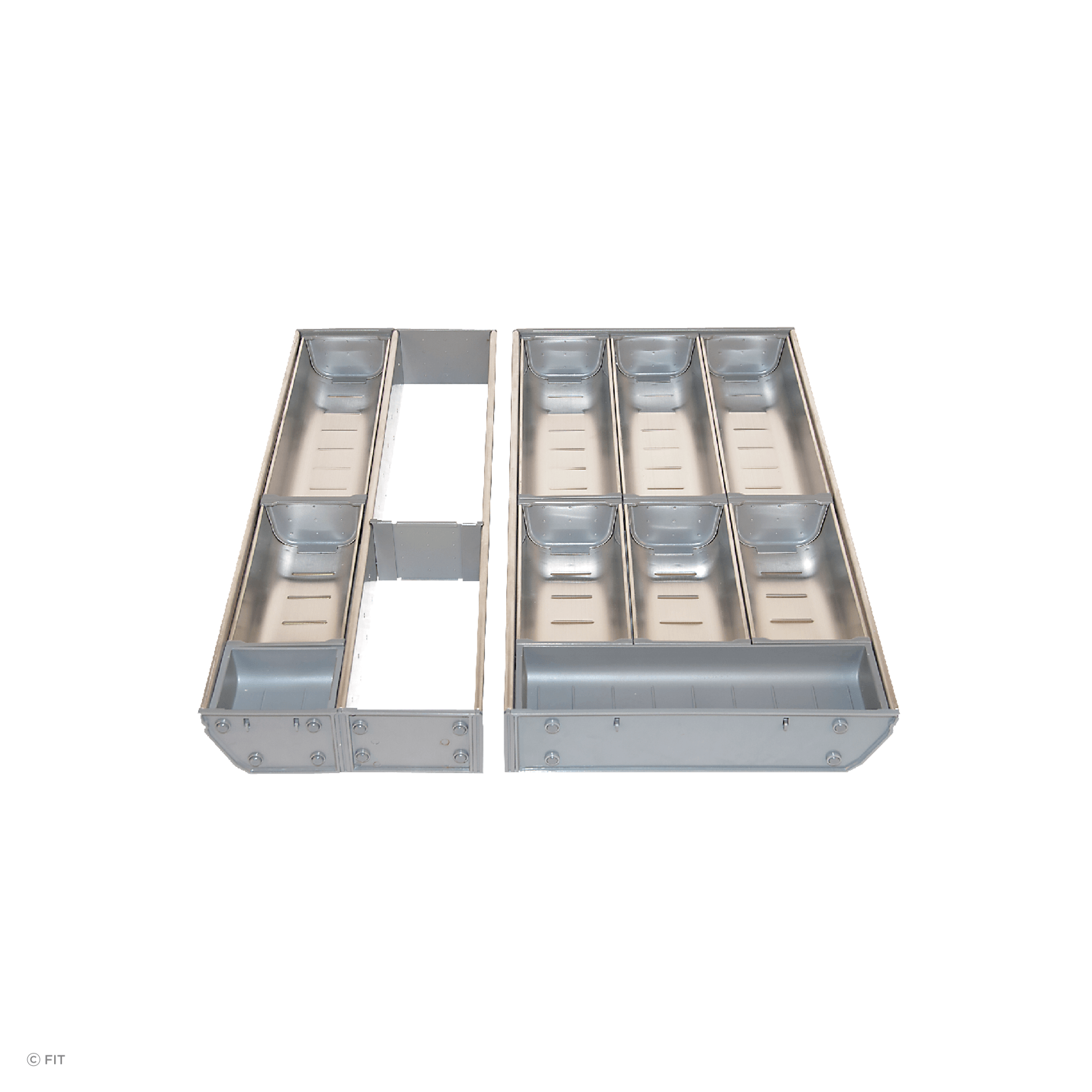 Inoxa Stainless Steel Drawer Organising System gallery detail image