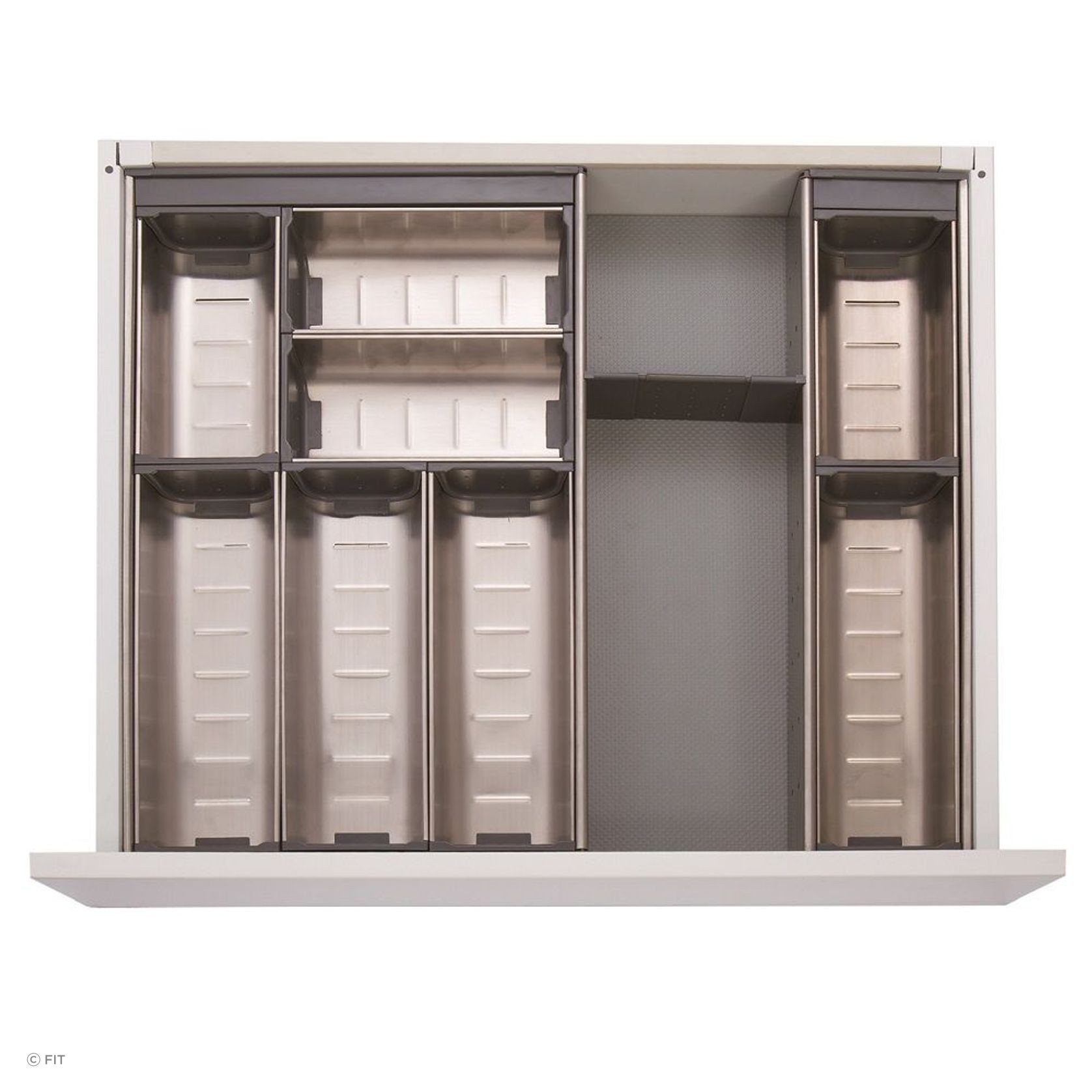 Inoxa Stainless Steel Drawer Organising System gallery detail image