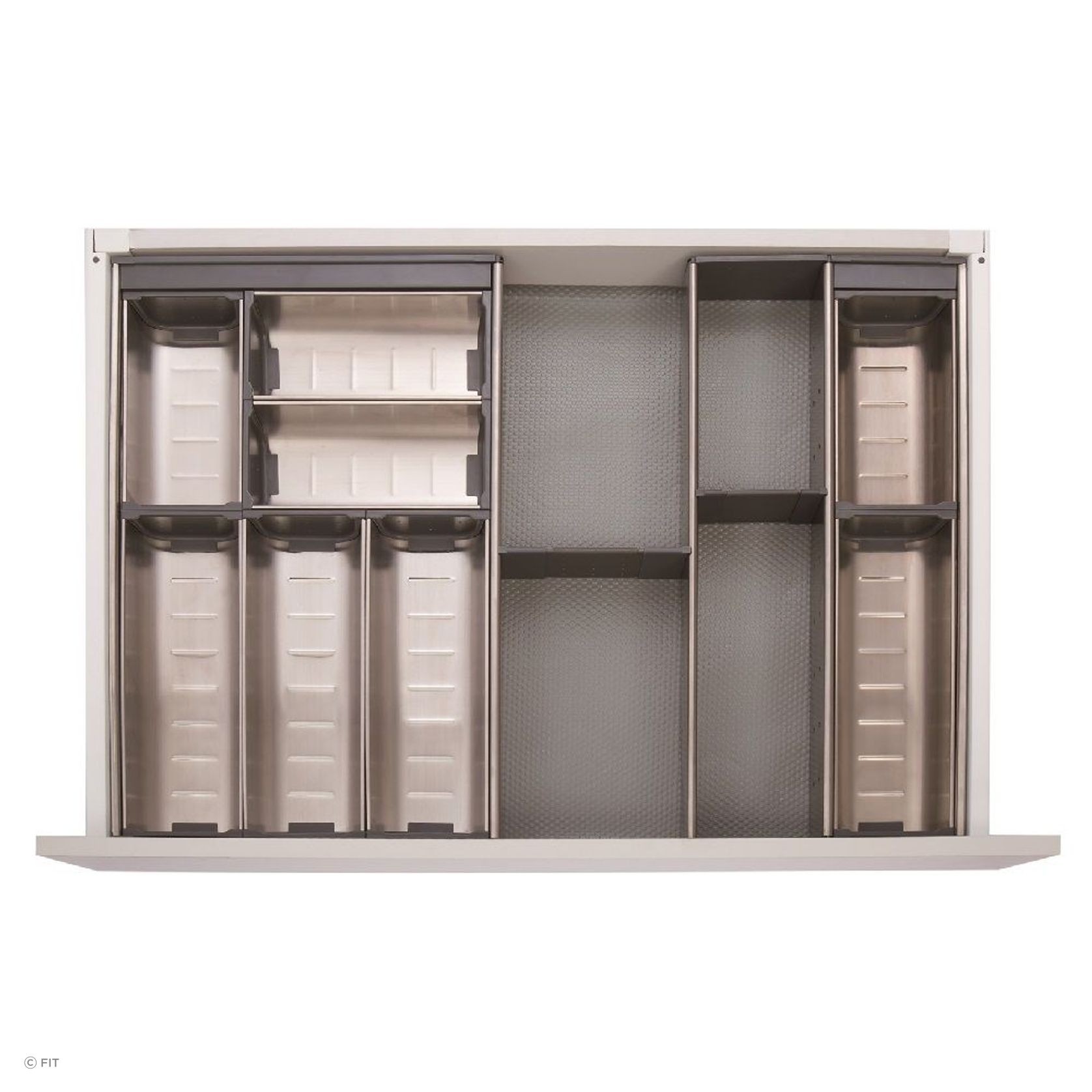 Inoxa Stainless Steel Drawer Organising System gallery detail image