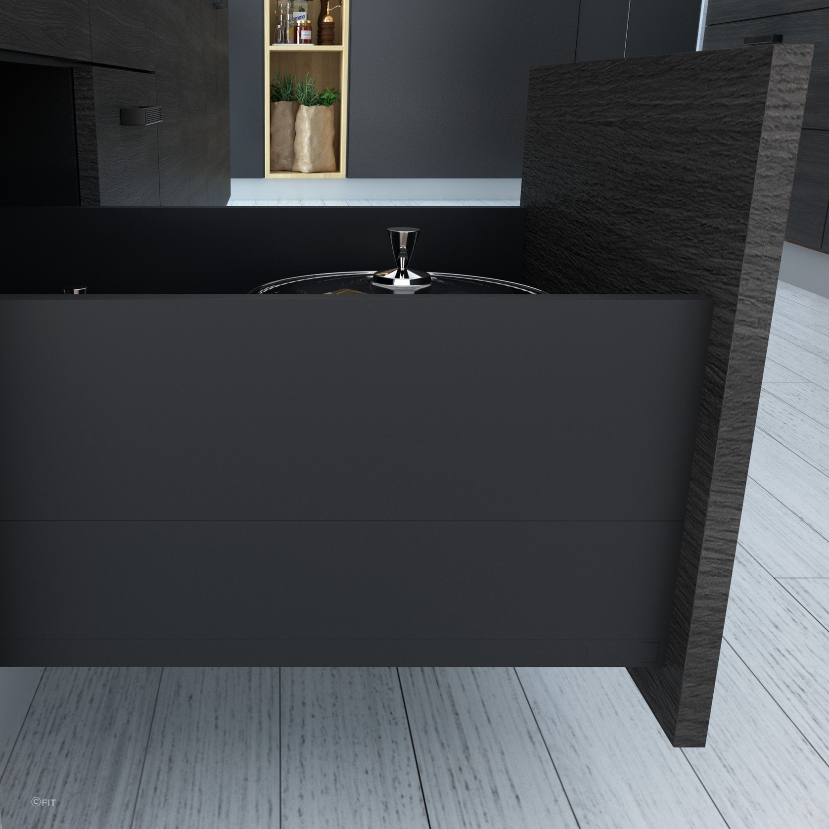 ALUNAN T Slimwall Soft Close Drawer System gallery detail image
