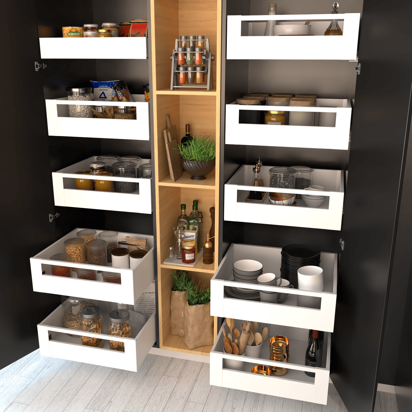 ALUNAN T Slimwall Soft Close Drawer System gallery detail image