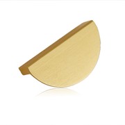 Krome Half Moon Handle 64mm Brushed Brass gallery detail image