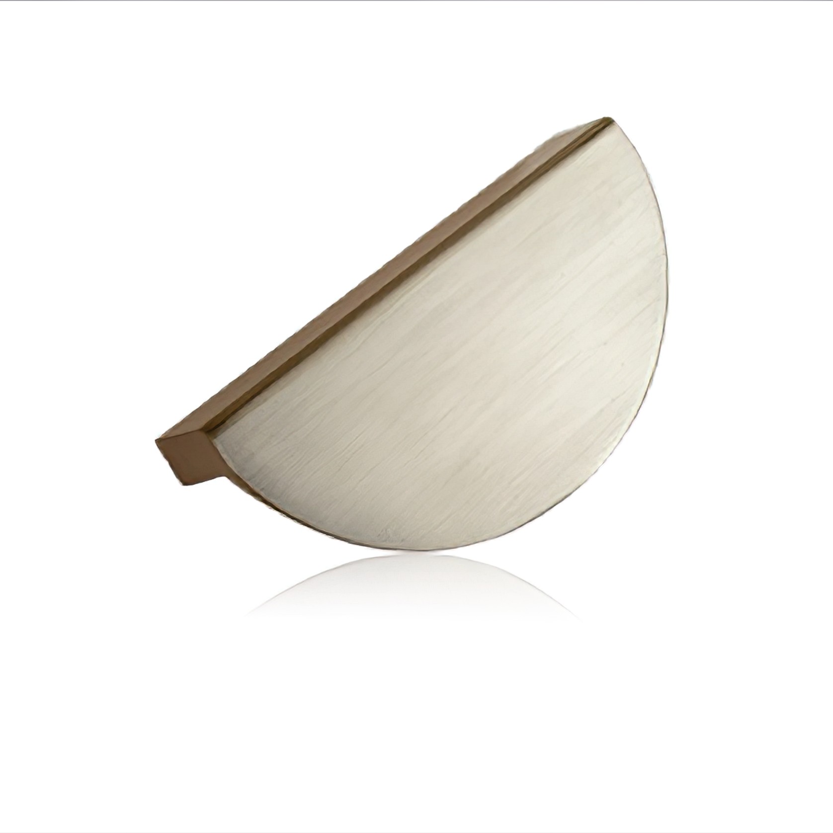 Krome Half Moon Handle 64mm Brushed Nickel gallery detail image