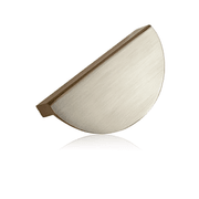 Krome Half Moon Handle 64mm Brushed Nickel gallery detail image