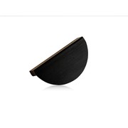 Krome Half Moon Handle 64mm Matt Black gallery detail image