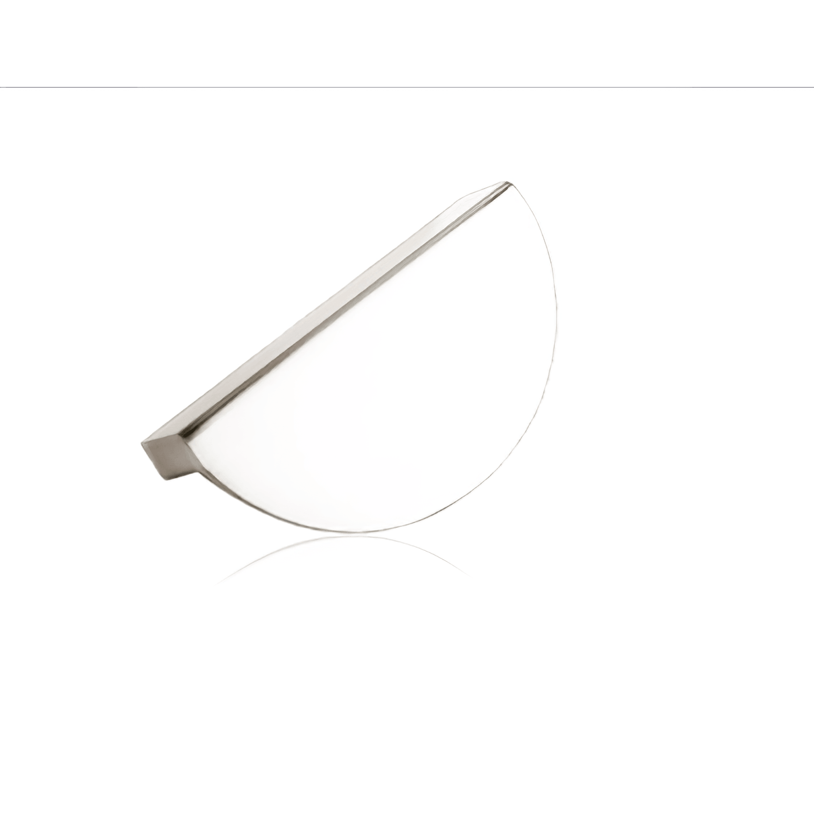 Krome Half Moon Handle 64mm Matt White gallery detail image