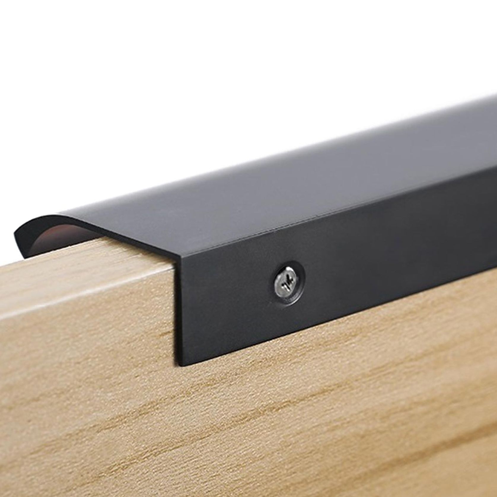 Kitchen lip pull handles darwin Matt black /Brushed brass/Brushed nickel/Matt white gallery detail image