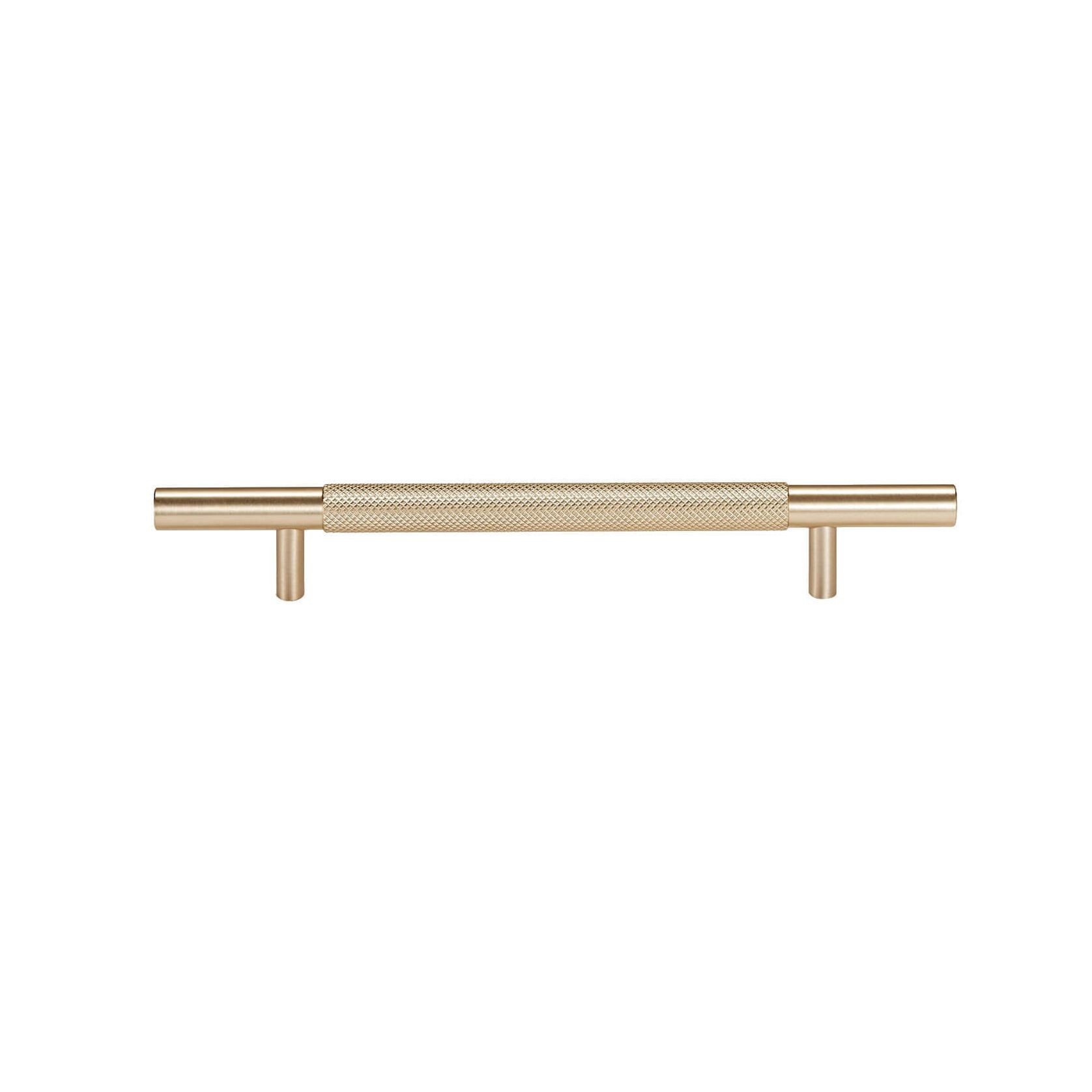 KT&CO Kitchen handles Knurled Bondi matt black / satin nickel / dark brushed brass/ champagne gallery detail image