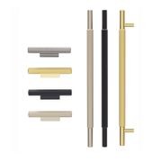 KT&CO Kitchen handles Stripe Vivonne Bay matt black / satin nickel / dark brushed brass/ champagne gallery detail image