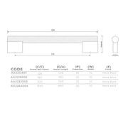 KT&CO Kitchen cabinet handles knurled palm beach gallery detail image