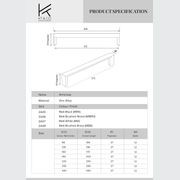Kitchen handles Anna Bay Matt black /Brushed brass/Brushed nickel/white gallery detail image
