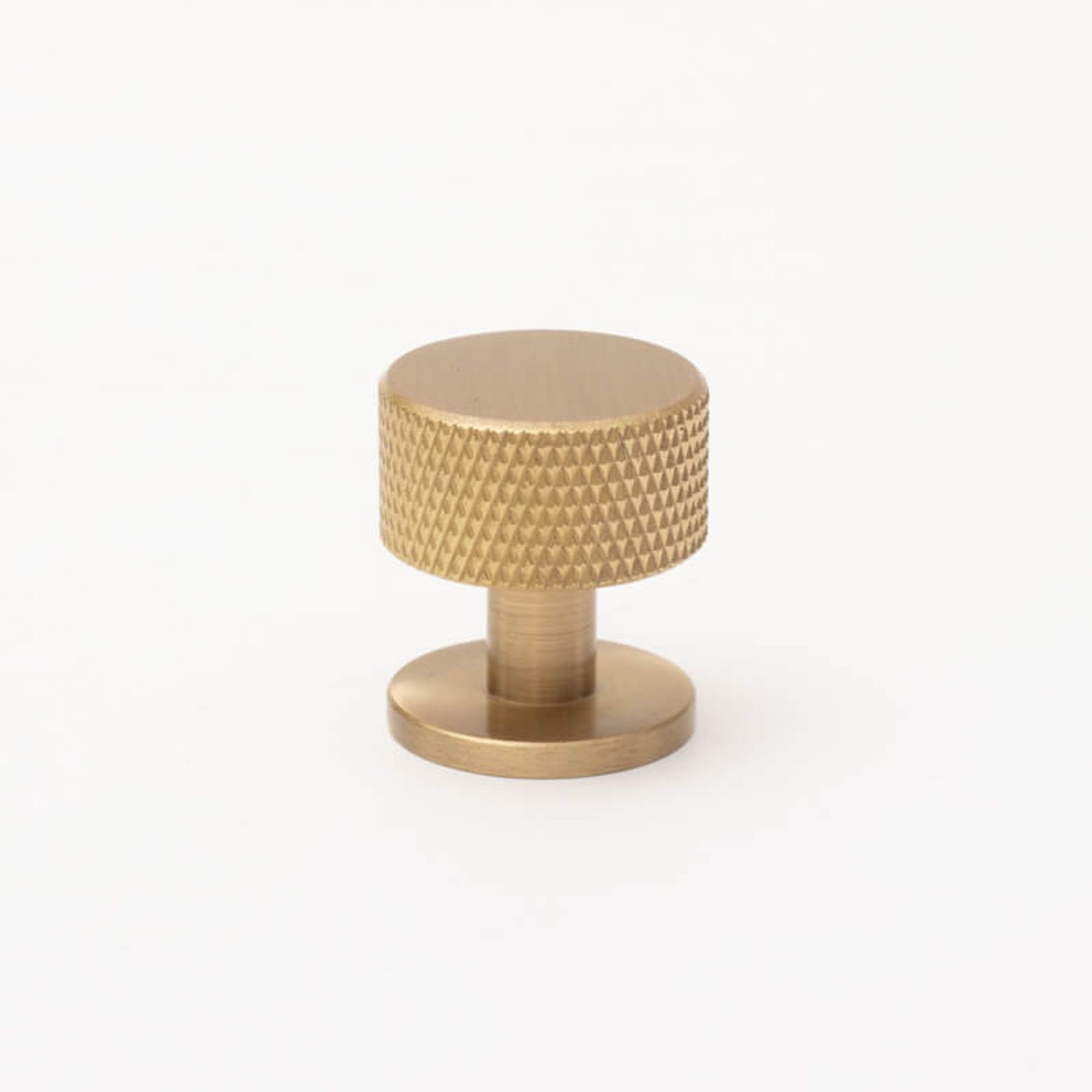 Solid Brass Knurled Kitchen Drawer Knobs gallery detail image