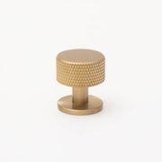 Solid Brass Knurled Kitchen Drawer Knobs gallery detail image