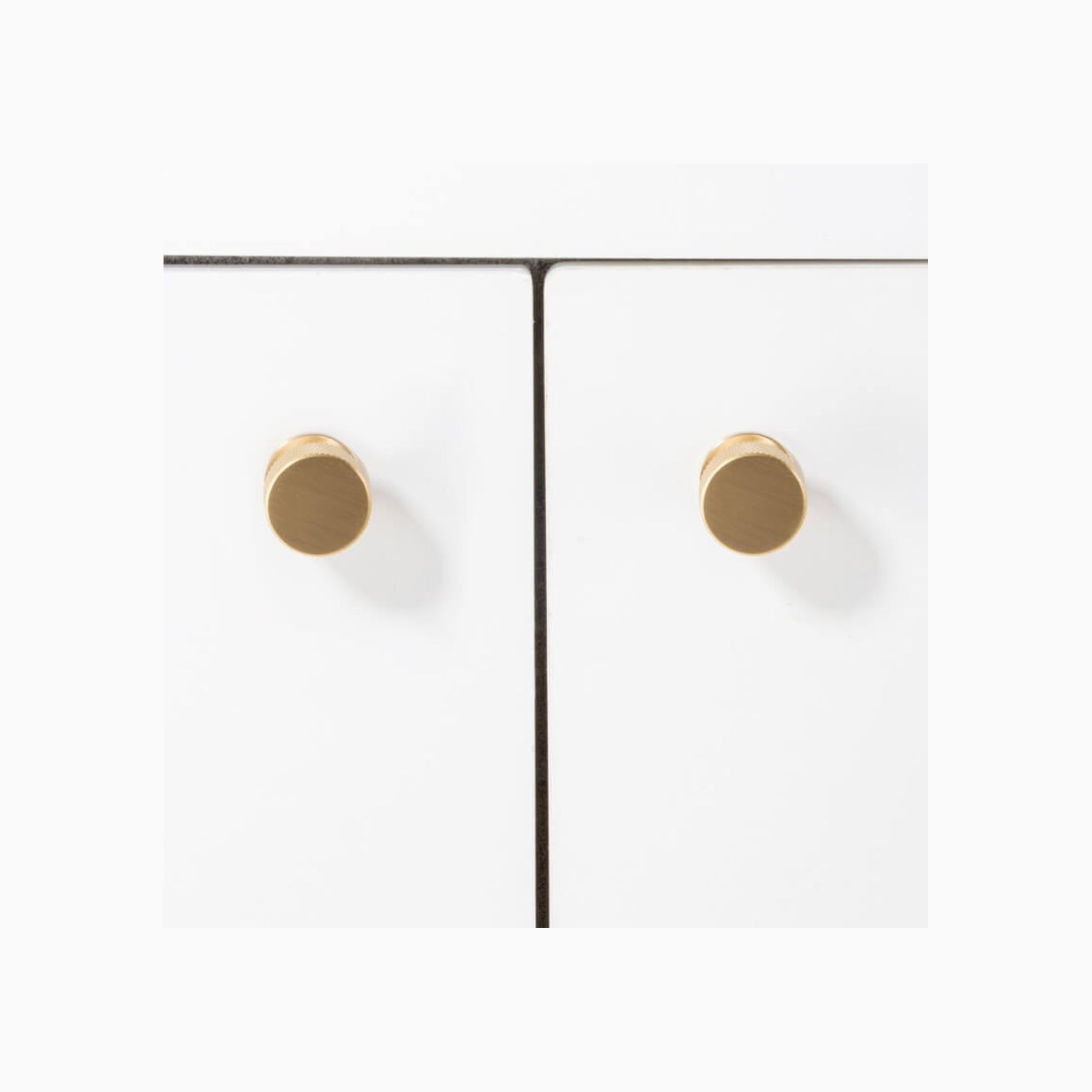 Kitchen drawer Knurled knobs solid brass gallery detail image