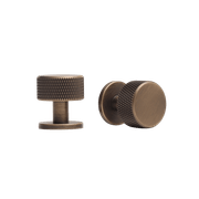 Solid Brass Knurled Kitchen Drawer Knobs gallery detail image