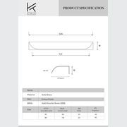 Brass kitchen lip pull handles round gallery detail image