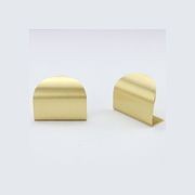 Brass kitchen lip pull handles round gallery detail image