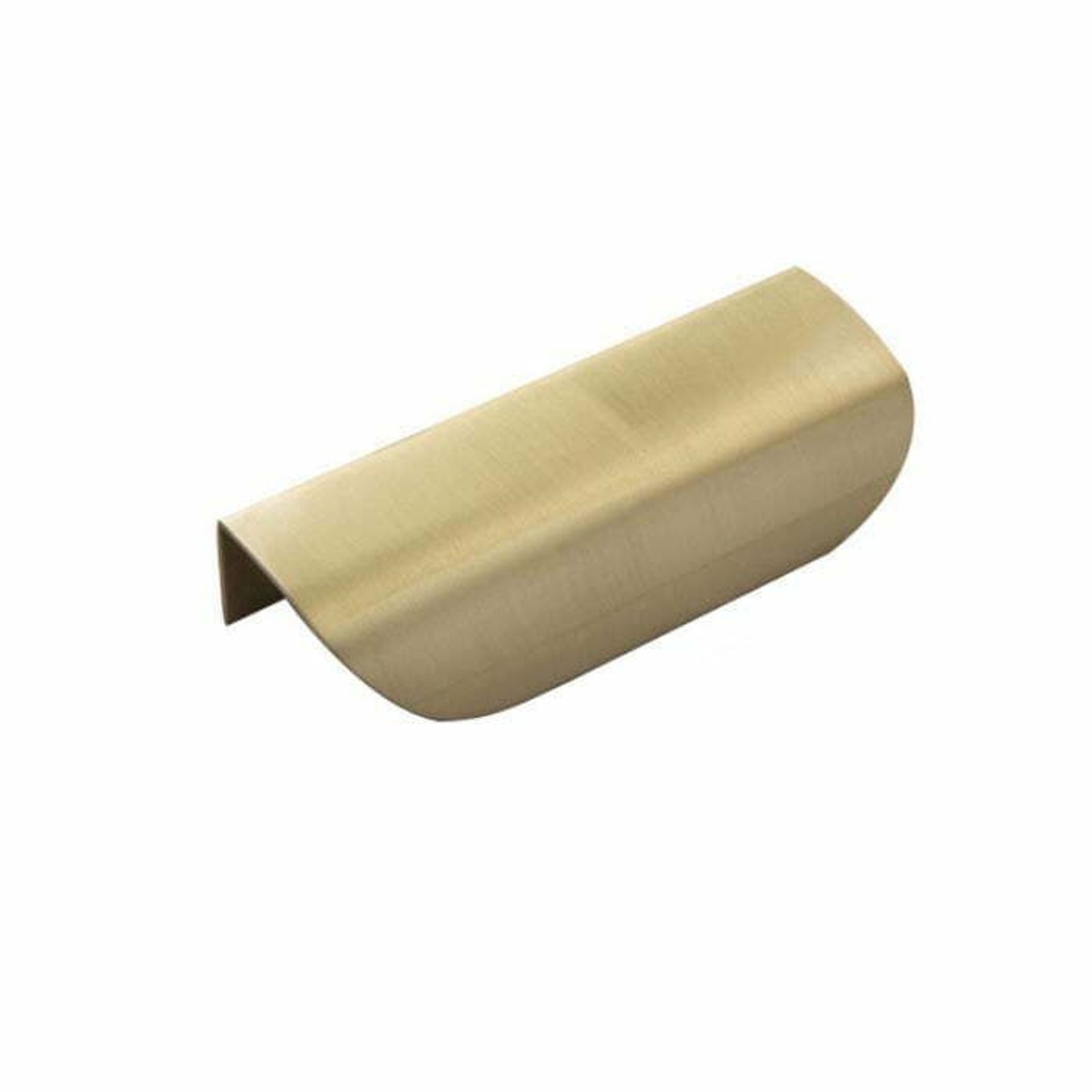 Brass kitchen lip pull handles round gallery detail image