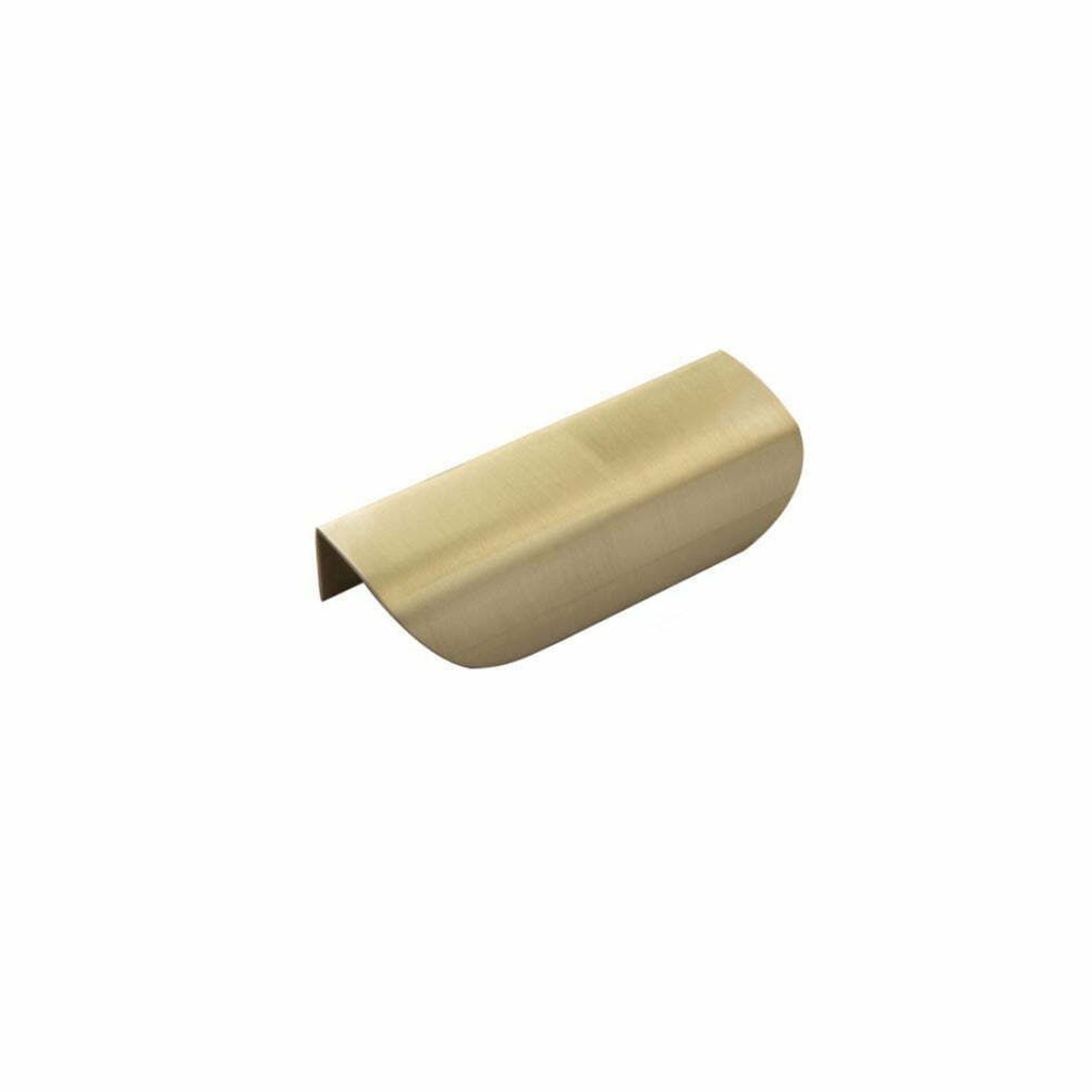 Round Brass Lip Pull Kitchen Handles gallery detail image