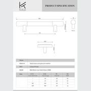 Leather Drawer handles solid brass gallery detail image