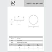 Kitchen Round Knobs Solid Brass - 32mm & 37mm gallery detail image