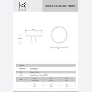Kitchen Round Knobs Solid Brass - 32mm & 37mm gallery detail image