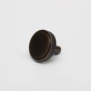 Kitchen drawer Knurled knobs round brass / nickel / black / antique Brass gallery detail image