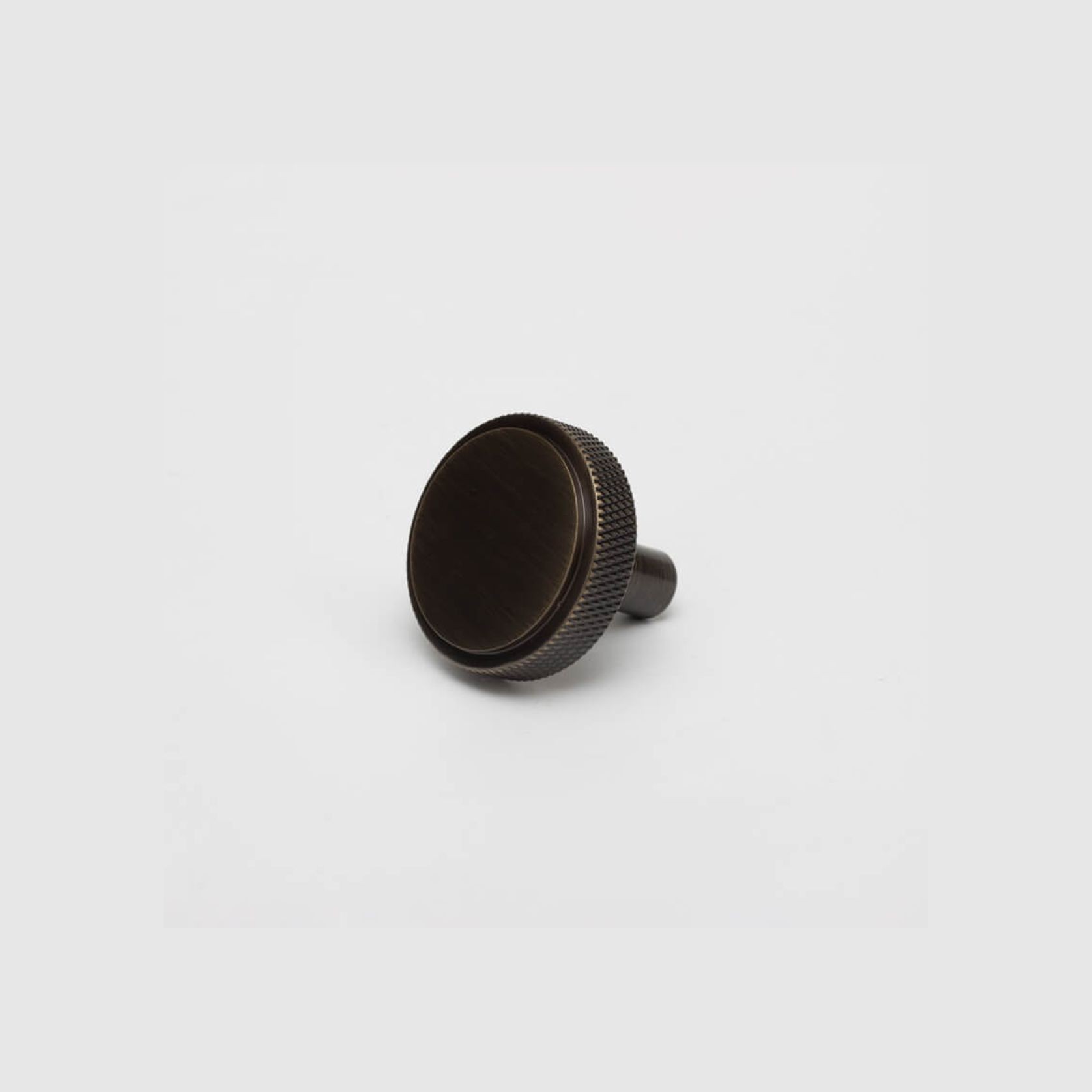 Kitchen drawer Knurled knobs round brass / nickel / black / antique Brass gallery detail image