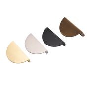 Albany Luna Half Moon Solid Brass Pull Handles gallery detail image