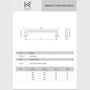 kitchen cabinet handles Dubbo solid brass gallery detail image