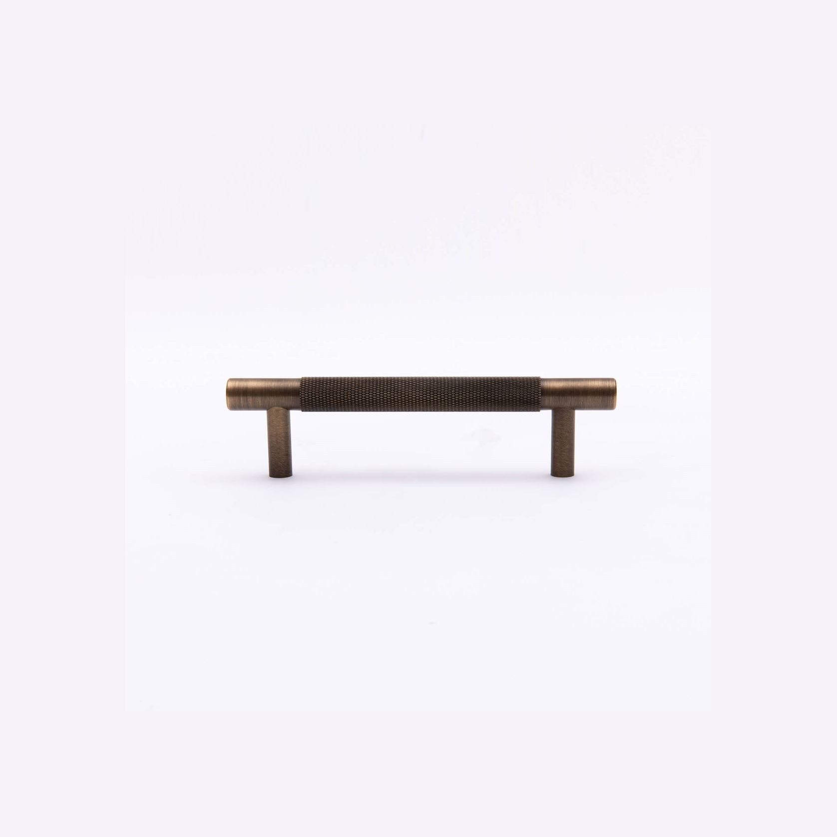 Kitchen Knurled handles solid Brass /aged antique brass Tallow Beach gallery detail image