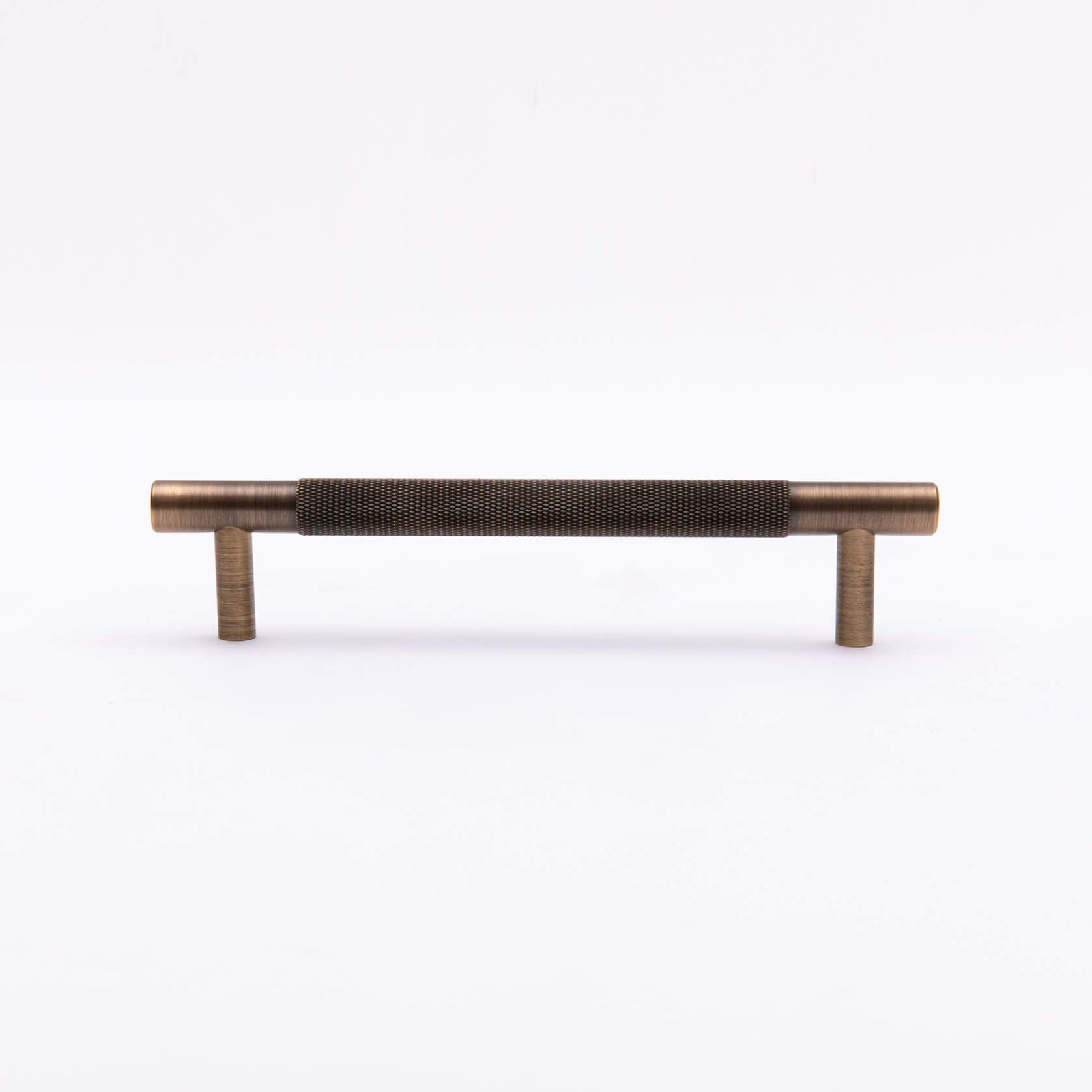 Kitchen Knurled handles solid Brass /aged antique brass Tallow Beach gallery detail image